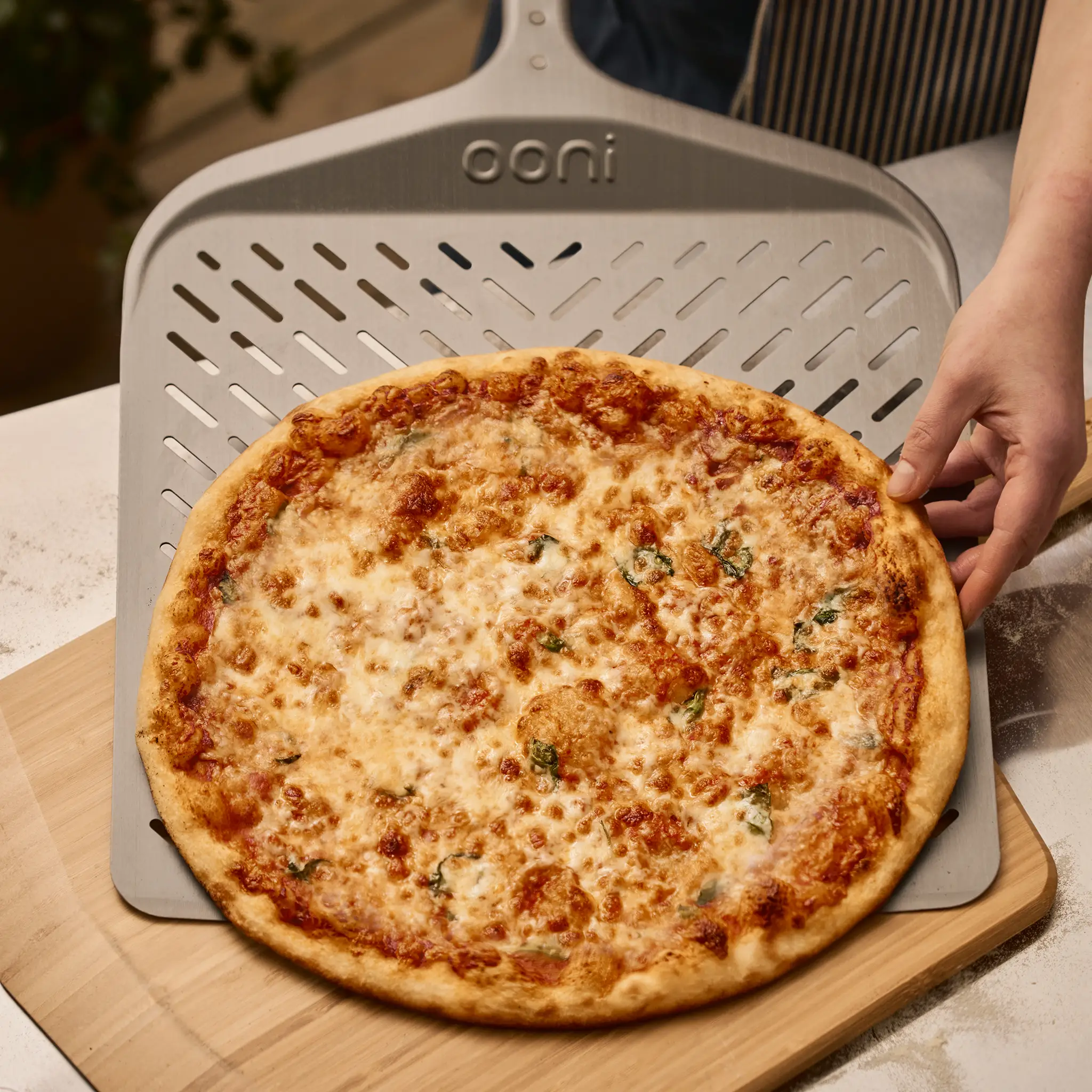 Ooni Signature Perforated Pizza Peel 8 Ooni Signature Perforated Pizza Peel